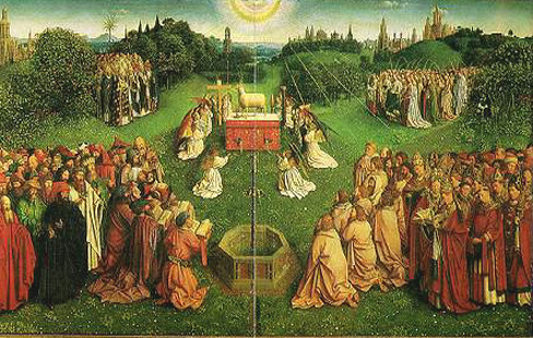 L'agneau mystique des fr&egrave;res Van Eyck