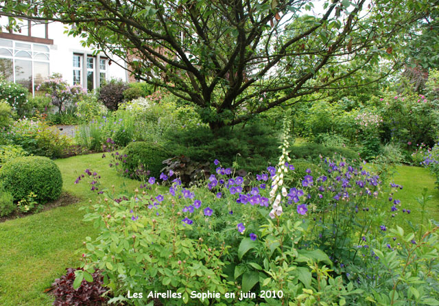 le jardin de devant aux Airelles