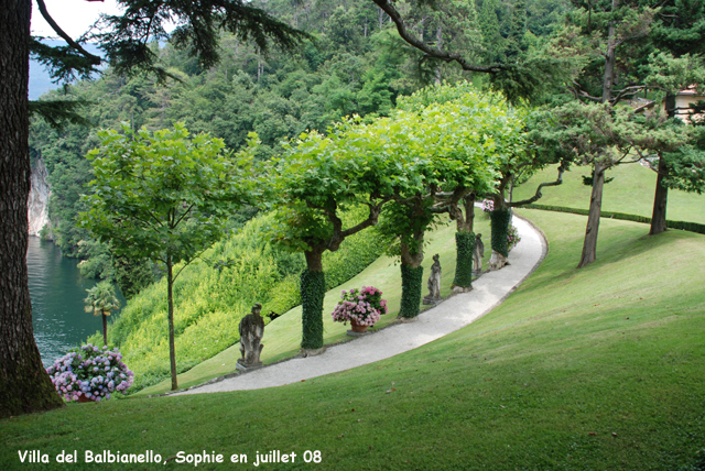 Villa del balbaniello: le chemin