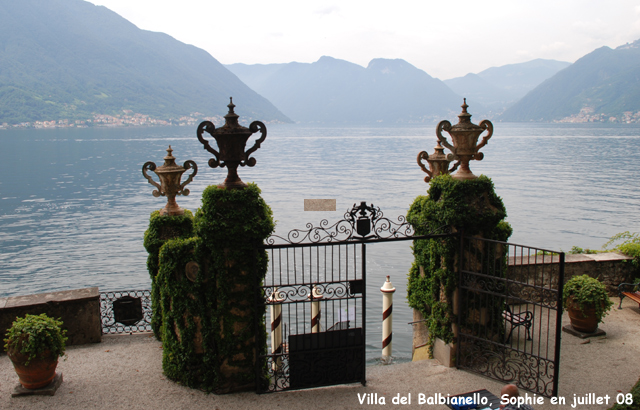Villa del balbaniello: l'embarcadère