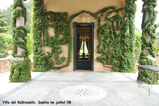 La loggia de la villa del Balbianello