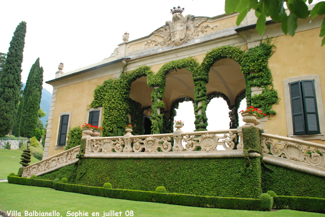 La loggia de la villa del Balbianello