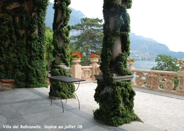 La loggia de la villa del Balbianello