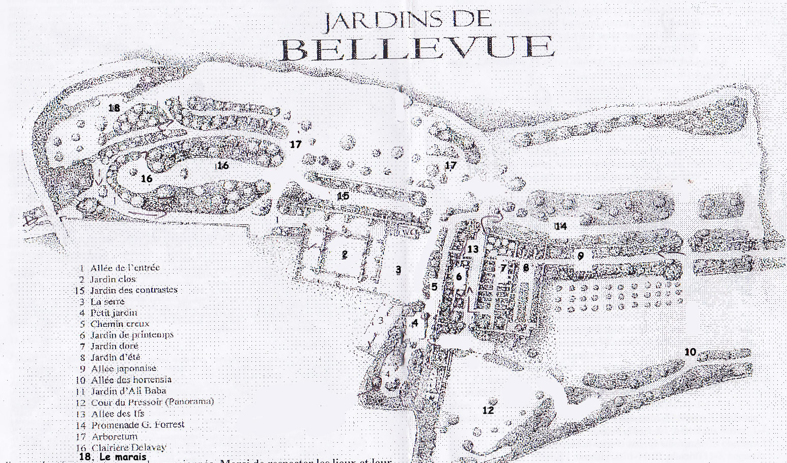 Bellevue: le jardin d'été