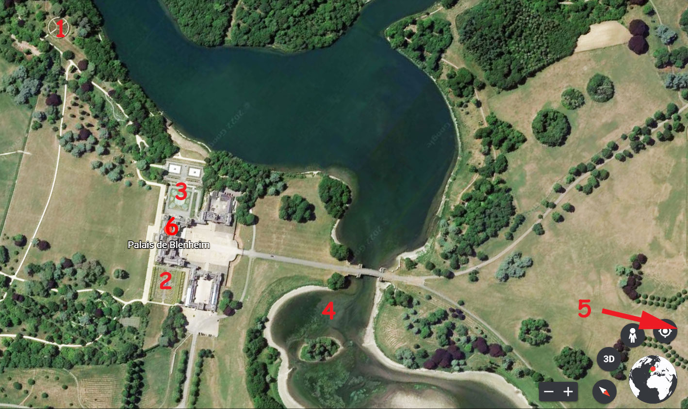 Plan de Blenheim Park