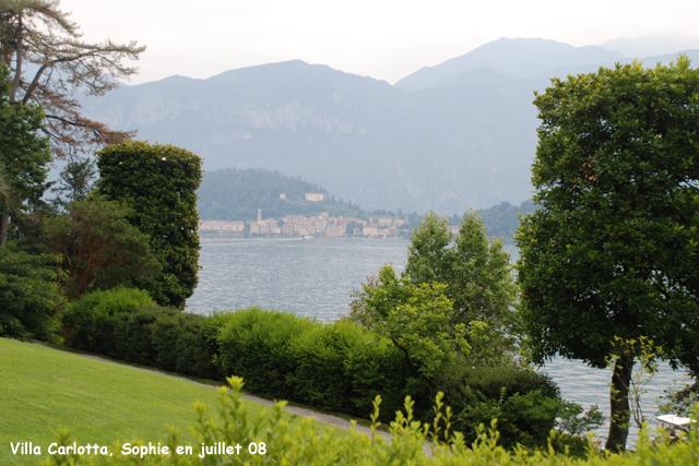 le lac de Cme vu de la villa Carlotta 