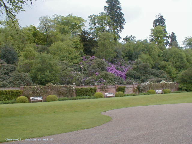 cascade d'azalées à Chartwell