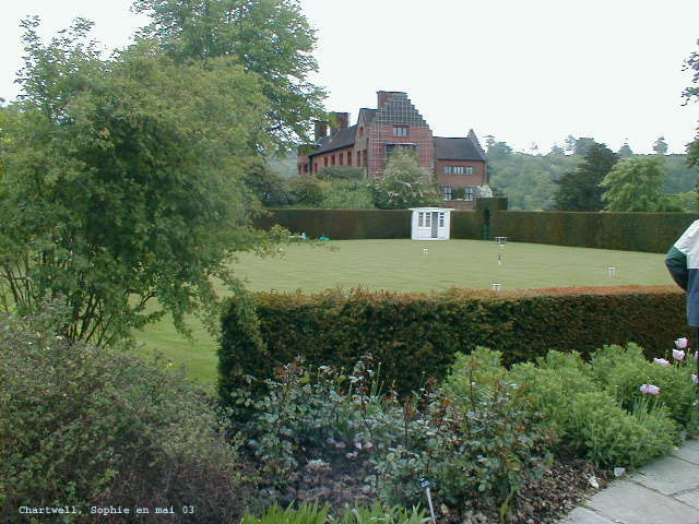 le terrain de croquet à Chartwell