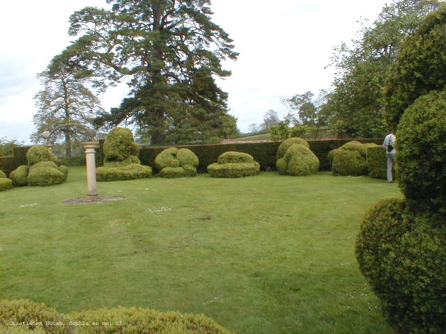 les topiaires à Chastleton House