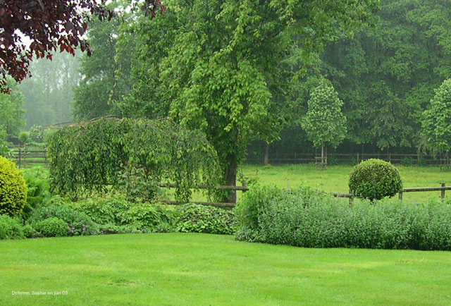 le jardin et la campagne chez D. Deferme.