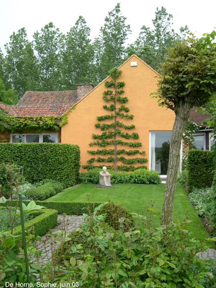 pelouse formelle devant la maison