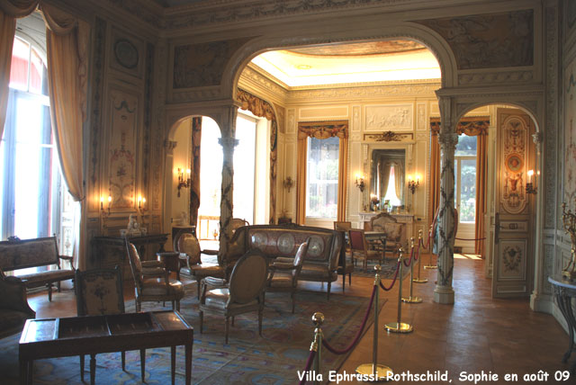 Salon de la villa Ephrussi-Rothschild