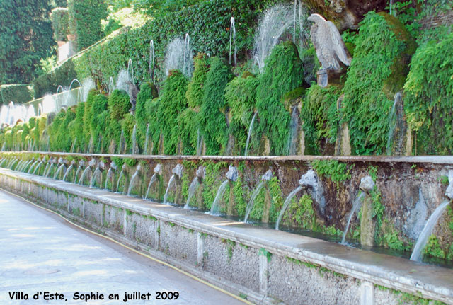 Fontanes à la Villa d'Este
