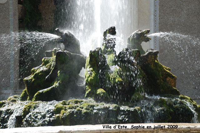 Villa d'Este: la fontaine des dragons