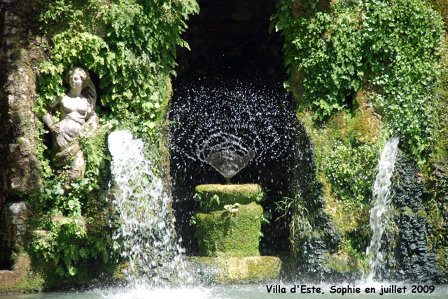 Ville d'Este: la fontaine de l'Ovale