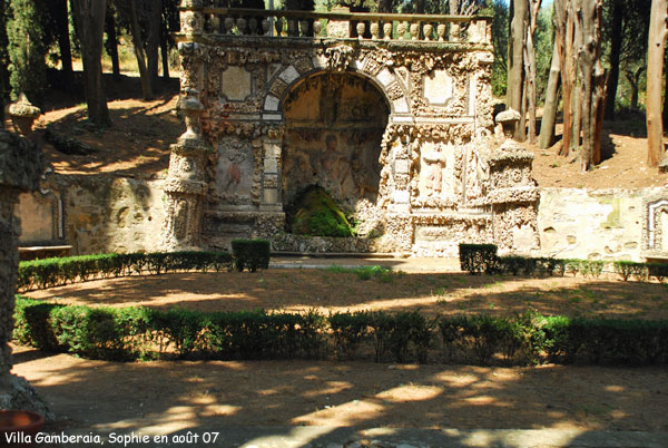 Villa Gamberaia: la grotte de Neptune
