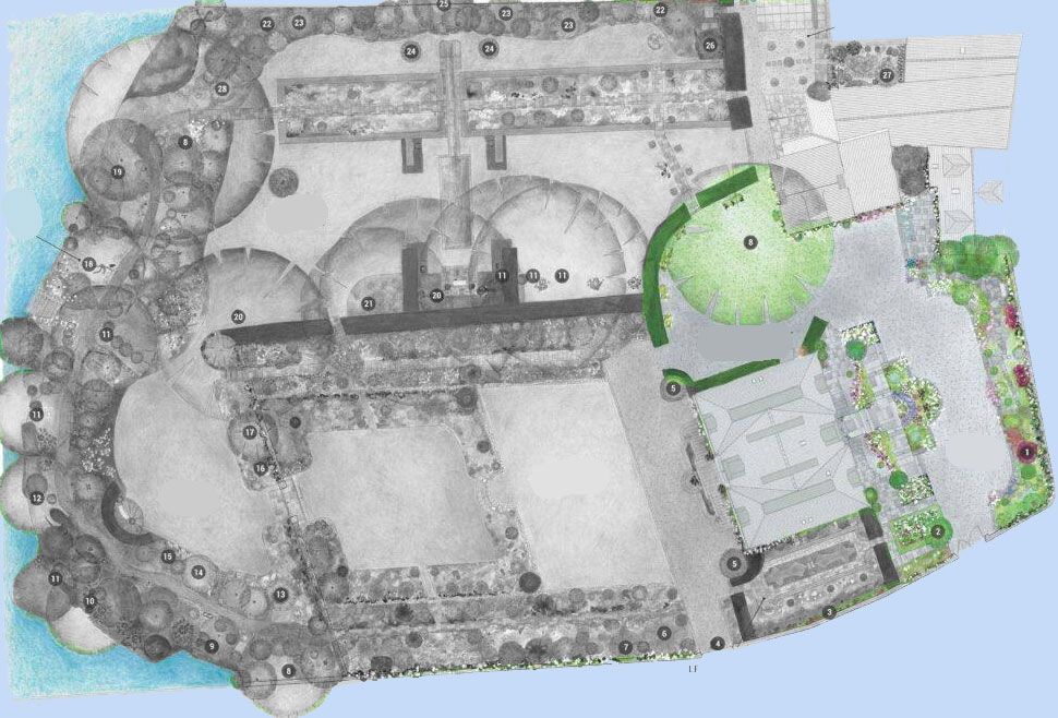 un Jardin en Ville: plan de l'entrée