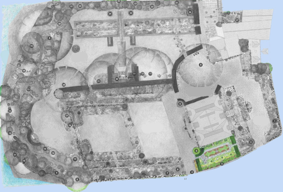 un Jardin en Ville: plan du jardin français