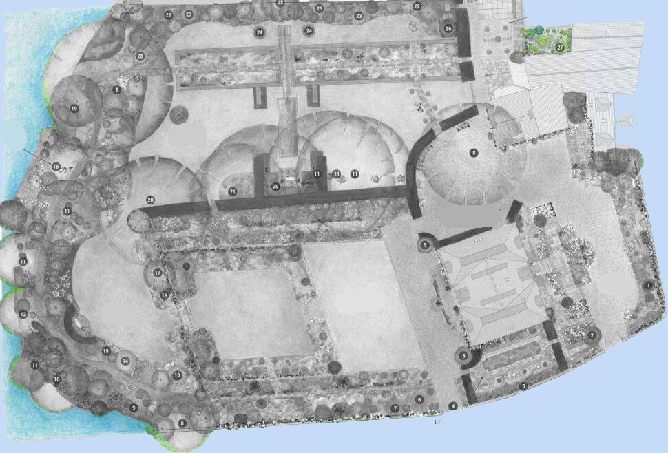 Le Jardin en Ville: plan du jardin japonais