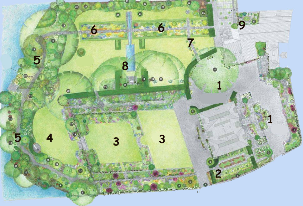 plan du Jardin en ville
