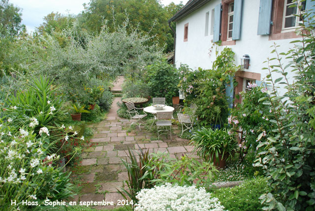 Herrenmühle: terrasse en contrebas