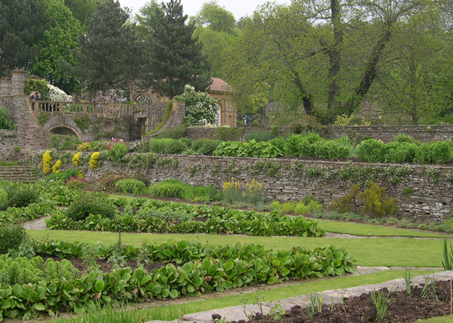 Hestercombe: murs du grand plat