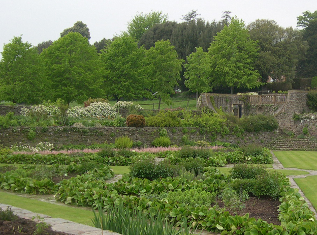 Hestercombe: murs du grand plat