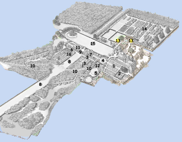 Hidcote: plan