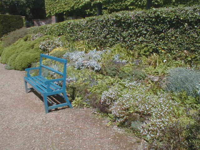la terrasse du jardin de Hidcote