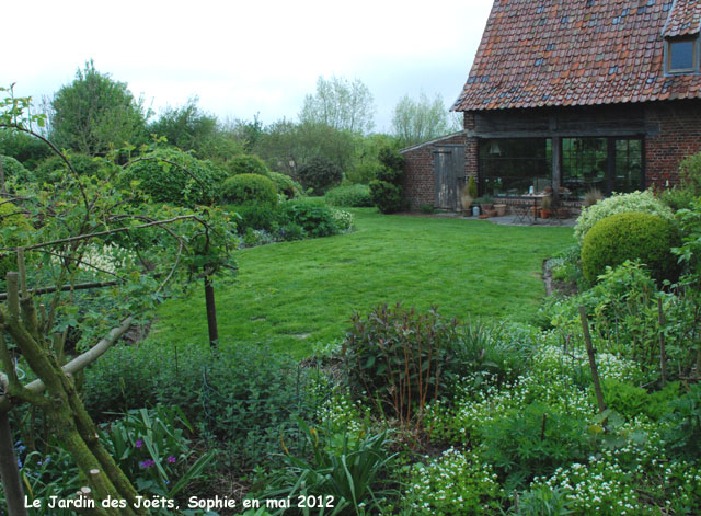 Jardin des Joëts: bleu et blanc