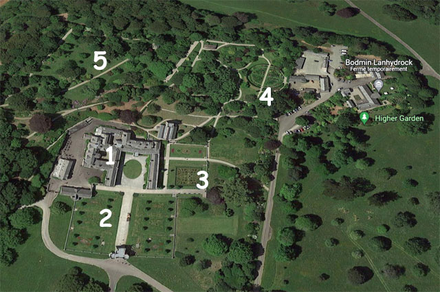 Lanhydrock: plan