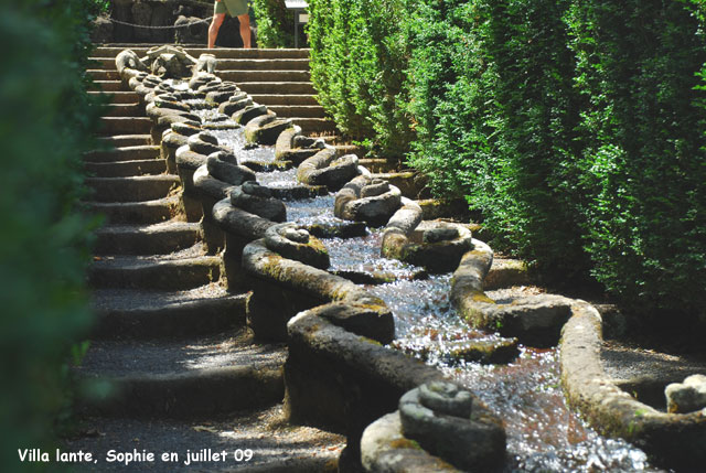 Vila Lante: chaine d'eau