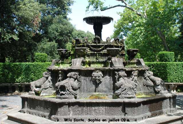 Villa Lante: la fontaine des dauphins