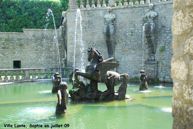 Villa Lante: la fontaine de Pégase