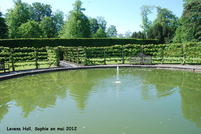 Levens Hall: cercle d'eau