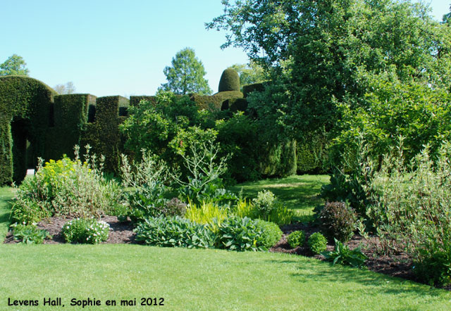 Levens Hall: massif du cercle