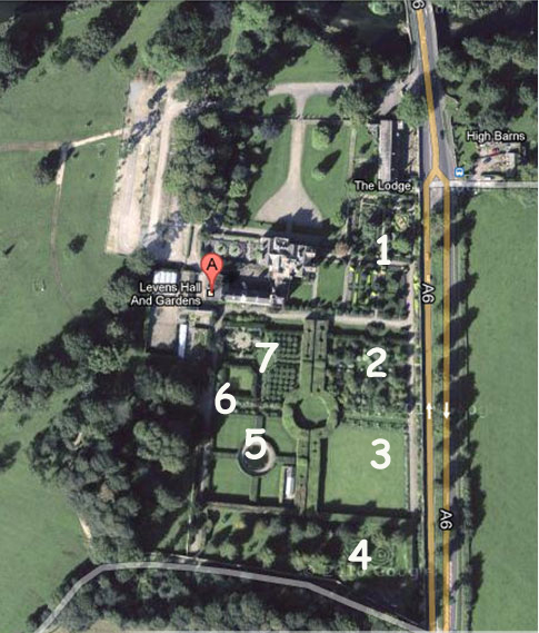 Levens Hall: plan