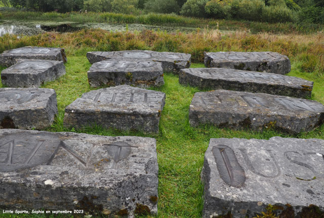 blocs de pierre à Little Sparta