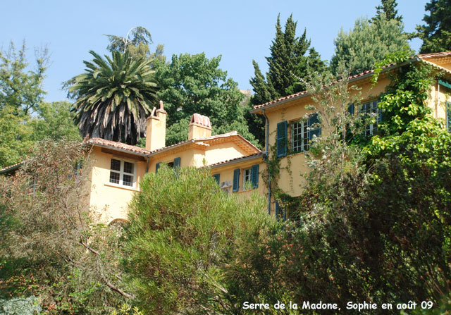 serre de la Madone: la villa