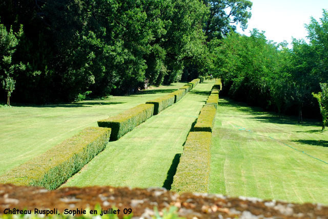 château de Ruspoli: le parc