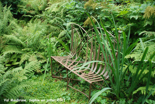 banc en fer forgé