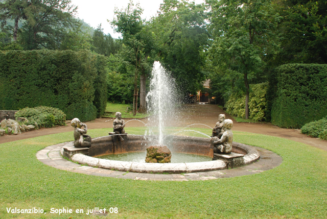 Valsanzibio: la fontaine de l'arc-en-ciel
