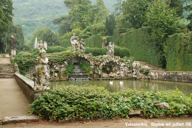 Valsanzibio: le bassin des dieux du vent