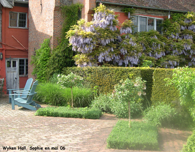 Wyken hall: la terrasse