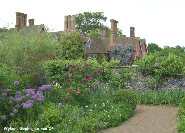 Wyken hall: la roseraie