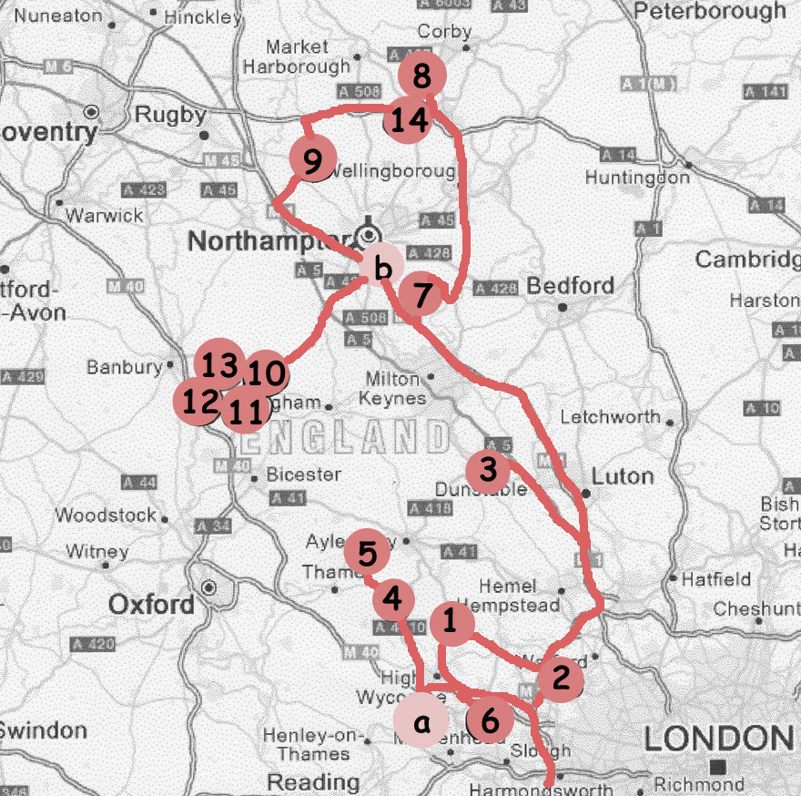 De Londres à Northampton